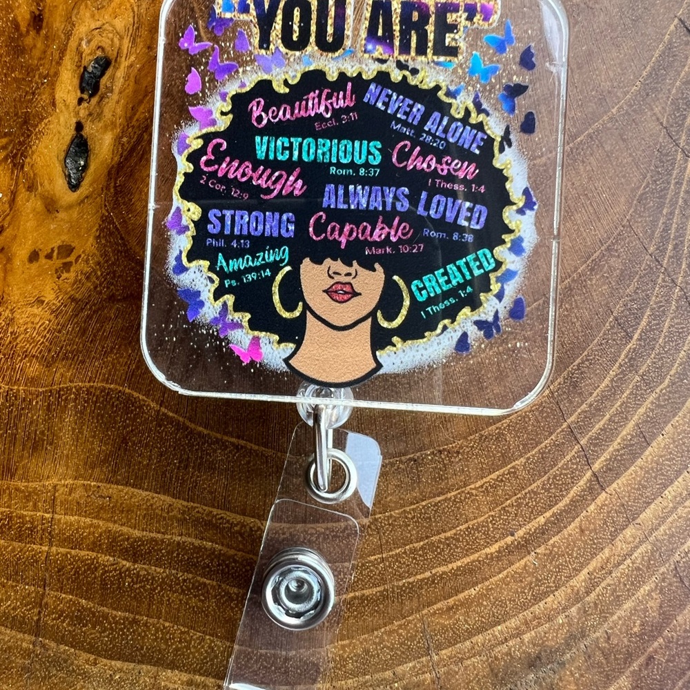 Inspirational Badge Reel with Colorful Design